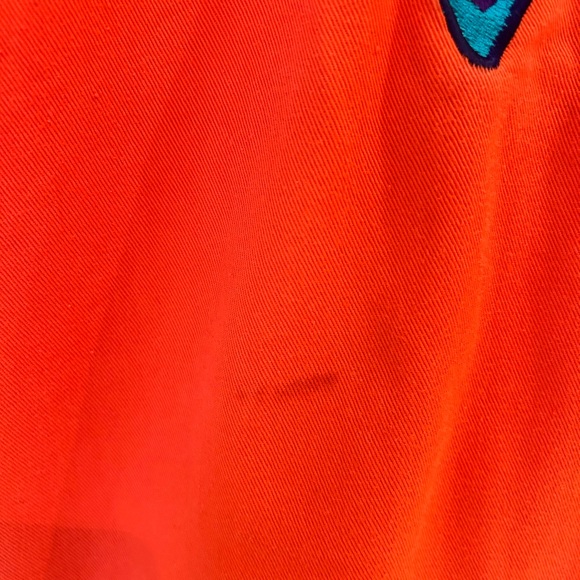 90's Unique Orange Graphic Jacket by IB Diffusion Size 14 - Picture 11 of 14